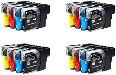 10 Pack of Self Trend Ink for LC12/LC40/LC71/LC73/LC75/LC400/LC1220/LC1240 4 Black/2 Cyan/2 Magenta/2 Yellow