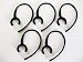 5 Pack of Black Ear Hook Earhook Replacement for Samsung Wep460 Wep470 Wep450 Wep475 Wep600 Wep700 Bluetooth Headset. BENDABLE & FLEXIBLE. Custom Design. Made in USA By Ez-flex, Inc.
