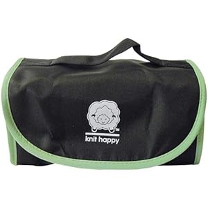 Knit Happy Fold 'N Go Notions Box: Black/Green