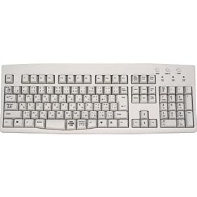 Japanese USB PS2 Ivory White Beige Keyboard