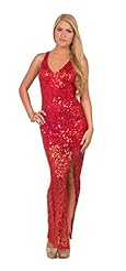 V-neck Cocktail Off the Shoulder Sleeveless Dropped   Waistline Sequined Slit Open-Back Club Dress/Party Dress/Maxi Dress 