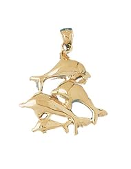CleverEves 14K Gold Pendant Dolphins 5.2 - Gram(s)