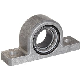 Spyraflo PB2-750-HT Self-Aligning, High Performance, High Temperature, Teflon-Bronze Bearing With 3/4" Inner Diameter Aluminum Pillow-Block