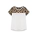FUNOC Lady Women Leopard Printing Chiffon Casual Tops T Shirt Blouse
