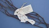 New Cast Paper Art Ornament-Cardinal Set Of 6 Recycled Cotton Fiber Flowers Seeds Decoration