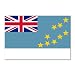 Glossy vinyl sticker pack: FLAG TUVALU ELLICE ISLANDS COUNTRY (1 sticker, 22.5x15cm / 8.9x5.9in)