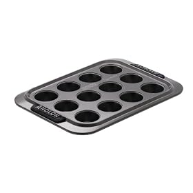 Raymond Blanc by Anolon Bakeware Mini Muffin Tin, 12 Cup