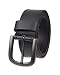 Dickies 100% Leather Jeans Belt with Stitch Design and Prong Buckle 11/2 In., Black,34