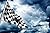 Black and White Nascar Checkered 4x6 Foot Flag Banner (150D Super Polyester)