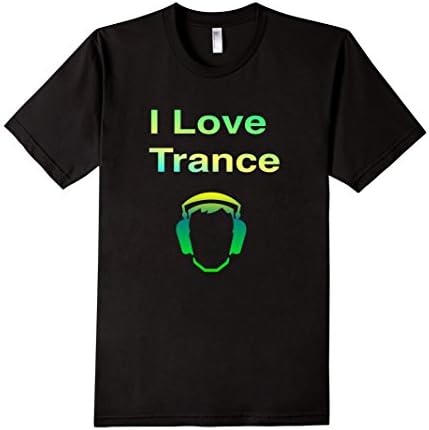 Men's Music shirt trance Large Black