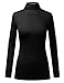 BIADANI Women Long Sleeve Jersey Lightweight Turtleneck T-Shirt Top