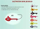 Wahoo - Saltwater Grub Head 1/8 Oz Red 6 Pack