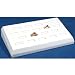 18 Ring Tray White Leather Jewelry Showcase Display Box