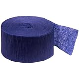81 ft Navy Blue Crepe Paper Streamer Party Decoration