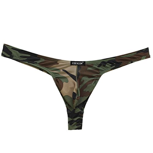 YiZYiF Camouflage Men's Low Rise G-string Sold by SHIFANG