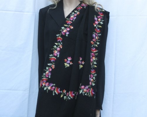 Crewel Embroidery - Pashmina Shawl