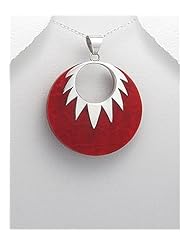 Corals Pendant Necklace In 92.5 Sterling Silver