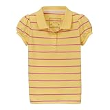 Infant Girls' Cherokee Short-Sleeve Striped Polo - Yellow/ Pink