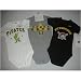 Pittsburgh Pirates Baby Newborn 3 Pack Creeper Set by Nike - 3-6 Months