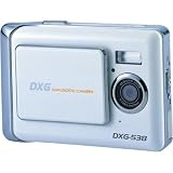 DXG DXG-538W 5.0 MegaPixel Ultra-Slim Camera with 2.4 Inch LCD (White Metallic)