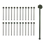Green Shamrock Cocktail Stirrers - Set of 24