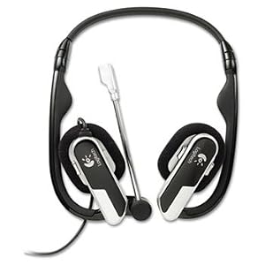 LOGITECH H555 Laptop Headset Black Wideband Audio & Video Calls Noise-Cancelling Microphone