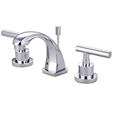 Kingston Brass KS4941CML Two Handle 4 in. to 8 in. Mini Widespread Lavatory Faucet with Brass Pop-up