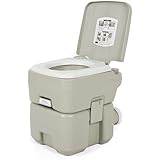 Best Choice Products Camping Hiking Dual Spray Jets Travel Outdoor Portable Toilet, 5 gallon