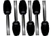 Zelco 16511 Mangia Tool Set Black Set of 6 ea