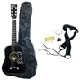 25" Kid's Acoustic Toy Guitar with Carrying Bag and Accessories - Black