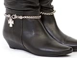 Beaded Cross Boot Chain Bracelet Jewelry Set/2