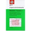 DAV Alpenvereinskarte 45/1 Niedere Tauern I. 1 : 50 000 Wegmarkierung: Topographische Karte