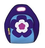 Dabbawalla Bags Flower Power II Lunch Bag, Purple/Blue