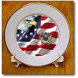 US Navy Officer Crest - 8 Inch Porcelain Plate