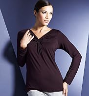 Autograph Gathered Knot V-Neck Top