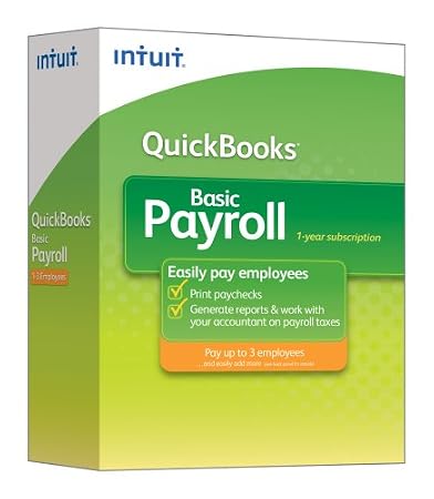 QuickBooks Basic Payroll Up To 3 Employees 2009 [OLD VERSION]