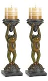 Set of 2 Friendly Frog Candle Holders