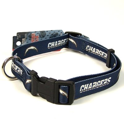 Buy SAN DIEGO CHARGERS ADJUSTABLE NYLON DOG PET COLLAR SZ L by Hunter