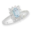 Sterling Silver Blue Topaz Ring