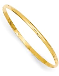14k Slip-on 5.5 Baby Bangle Bracelet, Best Quality Free Gift Box Satisfaction Guaranteed
