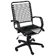 ITALMODERN Bradley High Back Bungie Office Chair, Black Bungies / Graphite Black Frame