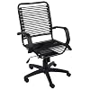 ITALMODERN Bradley High Back Bungie Office Chair, Black Bungies / Graphite Black Frame