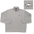 Arkansas Razorbacks NCAA "Glacier" Fleece Pullover Sweatshirt (Grey Heather) Arkansas Razorbacks NCAA "Glacier" Fleece Pullover Sweatshirt (Grey Heather)