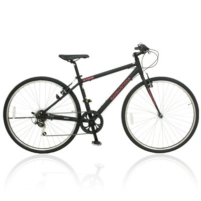 KYUZO 27インチクロスバイク 自転車 700c シマノ6段変速 アルミフレーム 自転車の九蔵限定別注モデル！ KZ-105 BARBAROSSA マットブラック