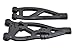 RPM 81482 Front Upper and Lower A-Arms for Arrma Kraton, Talion and Outcast, Black
