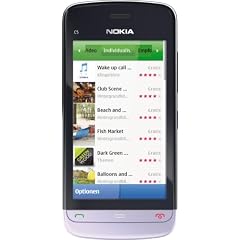 Nokia C5-03 Smartphone (8,1cm (3,2 Zoll) Display, Touchscreen, 5 Megapixel Kamera) black/lilac