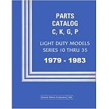 1979 1981 1982 1983 CHEVROLET GMC TRUCK Parts Book List by Chevrolet