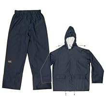 CLC Rain Wear R108L Navy Blue Polyurethane 2-Piece Suit, Large