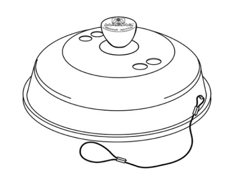 Magma Replacement Part Lid Assembly Complete - Marine Kettle Combination Stove & Gas Grill - (Party Size)