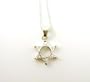 Star of David Sterling Silver and Crystal Necklace